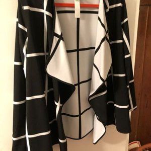 CHICO'S WINDOW PANE REVERSIBLE JACKET - SZ 12